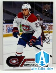 2020-21 UD NHL Star Rookies Alexander Romanov Montreal Canadiens 22